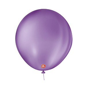Balão 9 Liso Redondo Roxo Ametista 50un - São Roque
