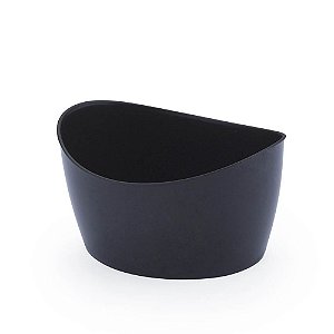 Mini Cachepot Oval Preto - Oldaniplast