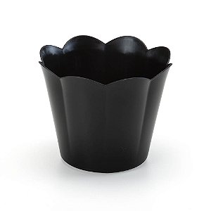 Cachepot Flor Preto - Oldaniplast