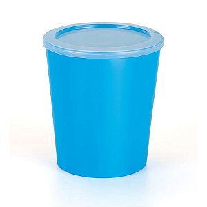 Balde Pipoca Azul Bebê Com Tampa - Oldaniplast