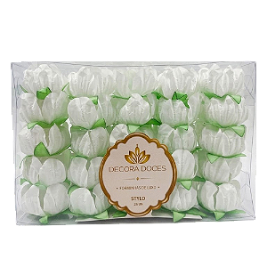 Forminha Stylo Branco 25un - Decora Doces