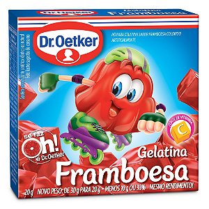 Gelatina Framboesa 20G - Dr. Oetker