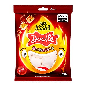 Maxmallows Tubo Branco para Assar 220G - Docile