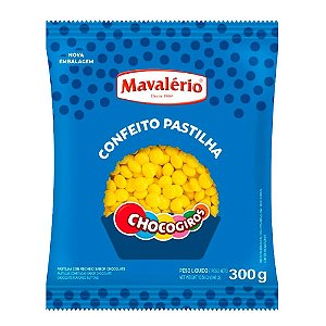 Confeito Chocogiros Amarelo 300G - Mavalério
