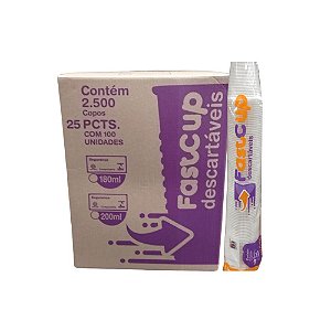 Copo 180Ml 100Un - Fastcup