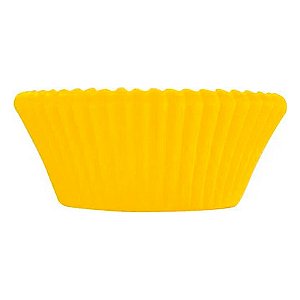 Forma Mini Cupcake Amarelo 45Un - Ultrafest