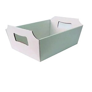 Cesto Micro Ondulado Branco M - Tom e Cor