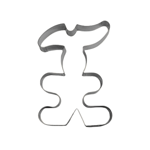 Cortador Coelho Tunes Inox 9x2cm - Doupan