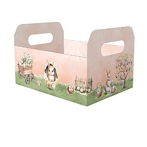 Cesta Caixote M Coelhinho Encantado Desmontadas 5un - Ideia Embalagens