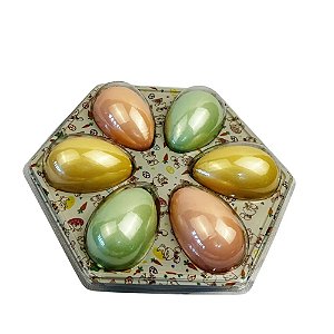 Bandeja Para 6 Ovos 50g Coelhinhos 5un Flip