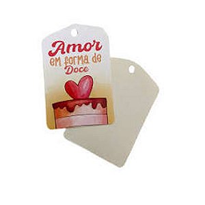 Tag Amor em Forma de Doce 10un - Hiper Embalagens