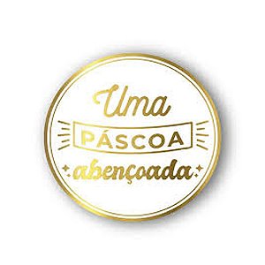 Etiqueta Adesiva Uma Páscoa Abençoada 50un - Stickr