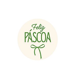 Etiqueta Adesiva Feliz Páscoa Siciliano 20un - Stickr