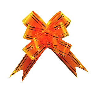 Laço Tradicional Médio Laranja 10un - Hiper Embalagens