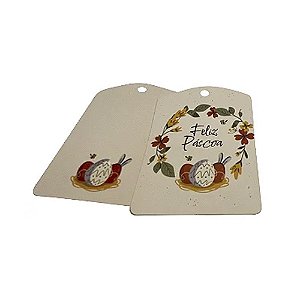 Tag Páscoa Floral 10un - Hiper Embalagens