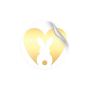 Etiqueta Coelhinho Transparente 30un - Stickr