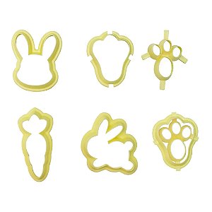 Kit Cortadores Páscoa 5 Peças - Blue Star