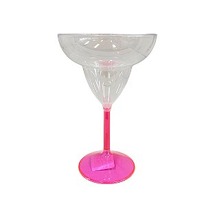 Taça de Marguerita Exclusive Rosa Transparente 500ml - Lcs Toys