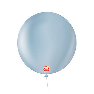 Balão 9 Liso Redondo Azul Retro 50un - São Roque