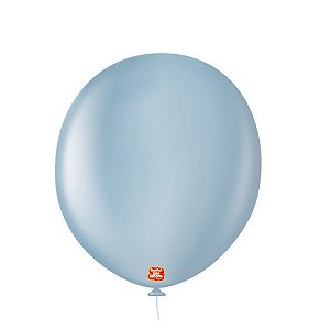 Balão 16 Liso Redondo Azul Retro 10un - São Roque