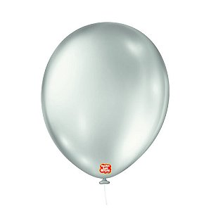 Balão 11 Metálico Verde Soft 25un - São Roque