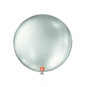 Balão 5 Metálico Verde Soft 25un - São Roque