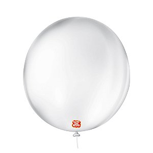 Balão 9 Liso Redondo Transparente 50un - São Roque