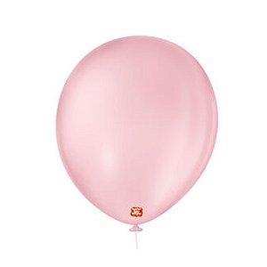 Balão 11 Liso Redondo Rosa Baby 25un - São Roque
