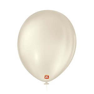 Balão 11 Liso Redondo Areia 25un - São Roque