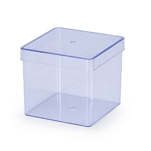 Caixa Acrílico Transparente 8x8cm 1un - Oldaniplast