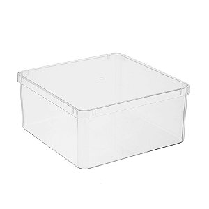 Caixa Acrílico Transparente 15x15cm 1un - Oldaniplast