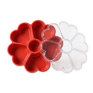 Fondue Box Flor de Corações Vermelho Sólido - Blue Star