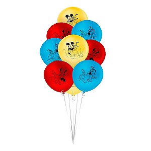 Balão 9 Mickey e Amigos 25un - Regina
