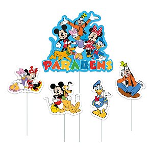 Topo de Bolo Mickey e Amigos - Regina