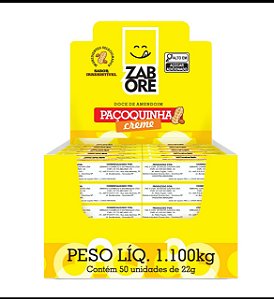 Paçoquita Creme 22g 50un - Zabore