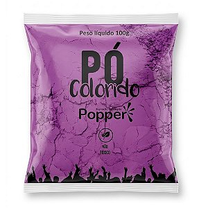 Pó Colorido Roxo 100g - Popper