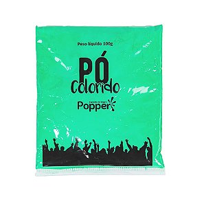 Pó Colorido Verde 100g - Popper