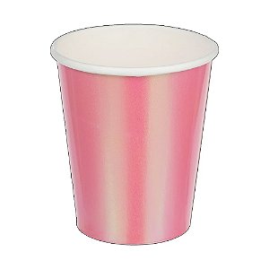 Copo Papel Furta Cor Rosa Bebê 10un - Silver