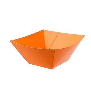 Bandeja Papel Dobrável 15Cm Laranja 3un - Silver