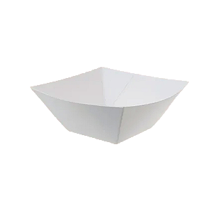 Bandeja Papel Dobrável 15Cm Branca 3un - Silver