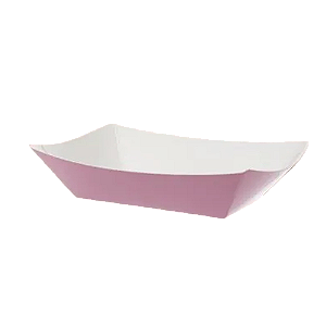 Bandeja Papel Dobrável 14,5Cm Rosa Bebê 10un - Silver