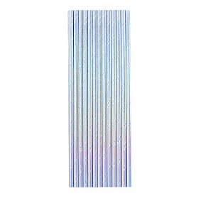 Canudo Papel Furta Cor Prata 12un - Silver