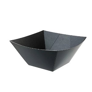 Bandeja Papel Dobrável 15Cm Preta 3un - Silver