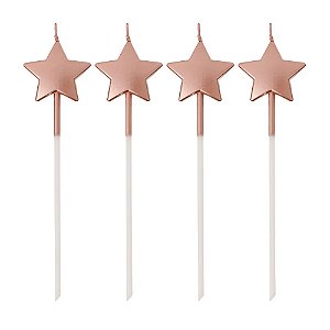 Vela Estrela Rose Gold 4Un - Silver