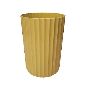 Vaso Decorativo Canelado Dourado - Tasil