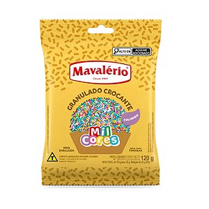 Granulado Crocante Mil Cores Colorido 120g - Mavalério