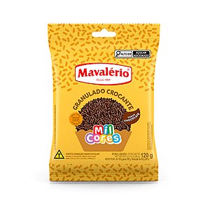 Granulado Crocante Mil Cores Chocolate 120g - Mavalério