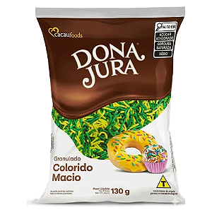 Granulado Macio Verde/Amarelo 130g - Dona Jura