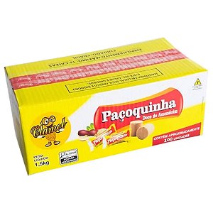 Paçoca Rolha Embrulhada 1,5Kg 100un - Clamel