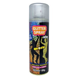 Glitter Spray Prata 150ml - Dalegria